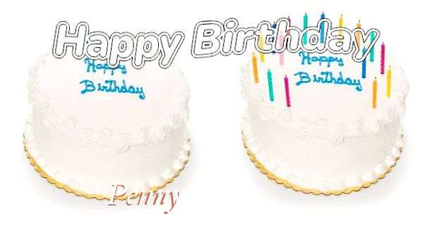Happy Birthday Penny Cake Image