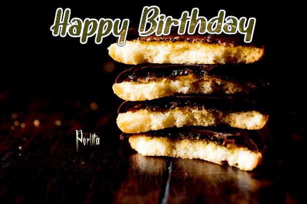 Happy Birthday Perlita Cake Image