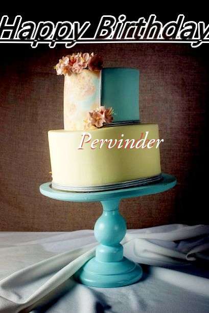 Happy Birthday Cake for Pervinder