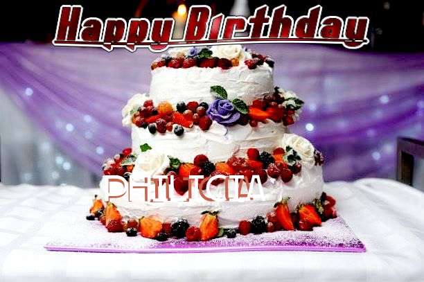 Happy Birthday Philicia Cake Image