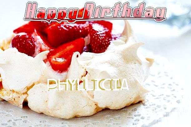 Happy Birthday Cake for Phyllicia