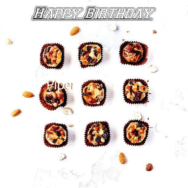Happy Birthday Piper Cake Image