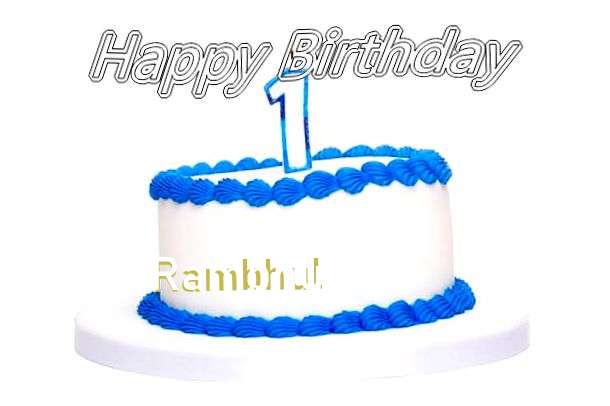 Happy Birthday Cake for Rambhul