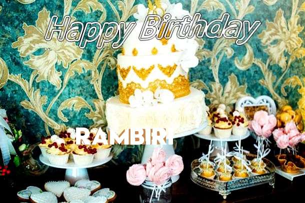 Happy Birthday Rambiri Cake Image