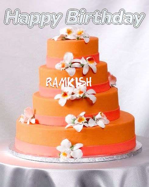 Happy Birthday Ramkish Cake Image