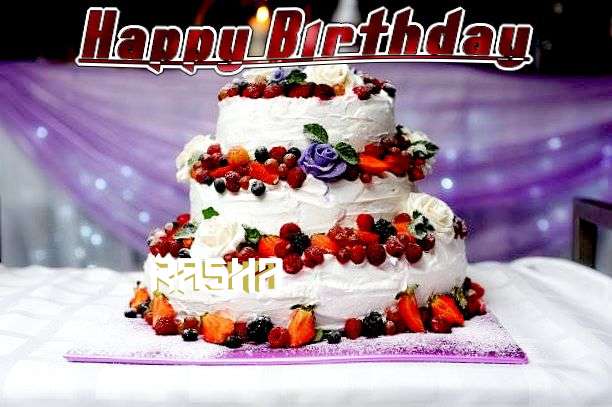 Happy Birthday Rasha Cake Image