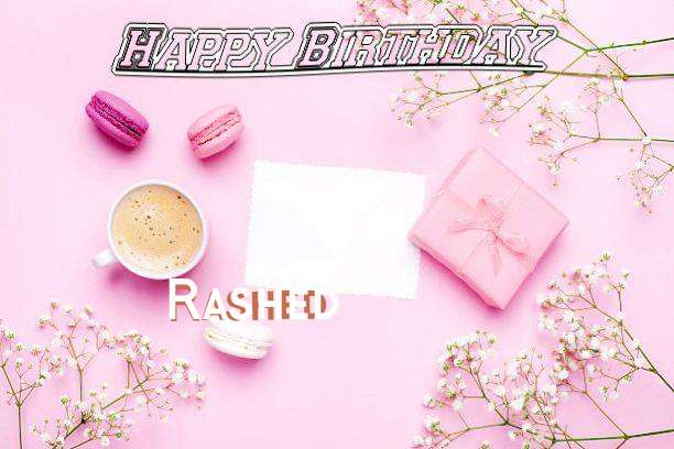 Happy Birthday Rashed Cake Image