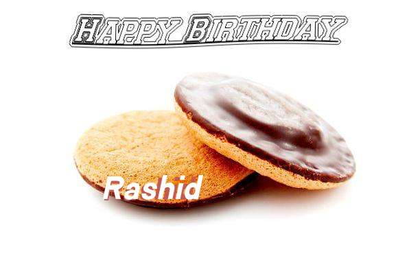 Happy Birthday Rashid Cake Image