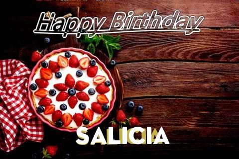Happy Birthday Salicia Cake Image