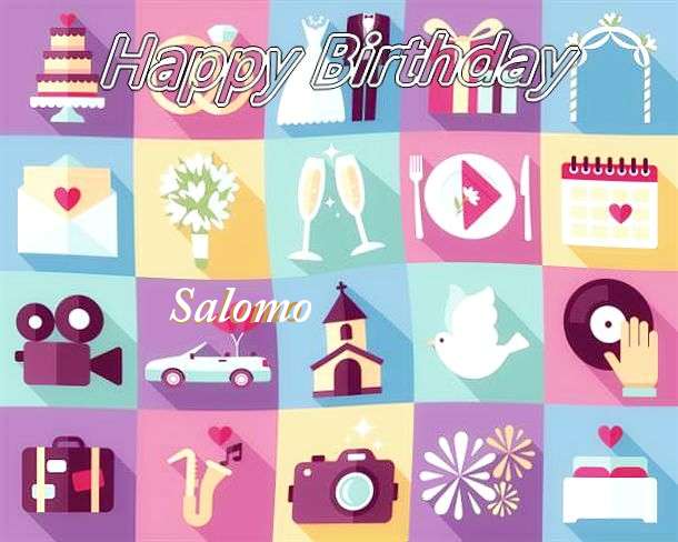 Happy Birthday Salomo Cake Image