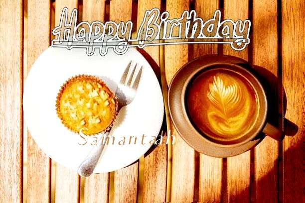 Happy Birthday Samantah Cake Image