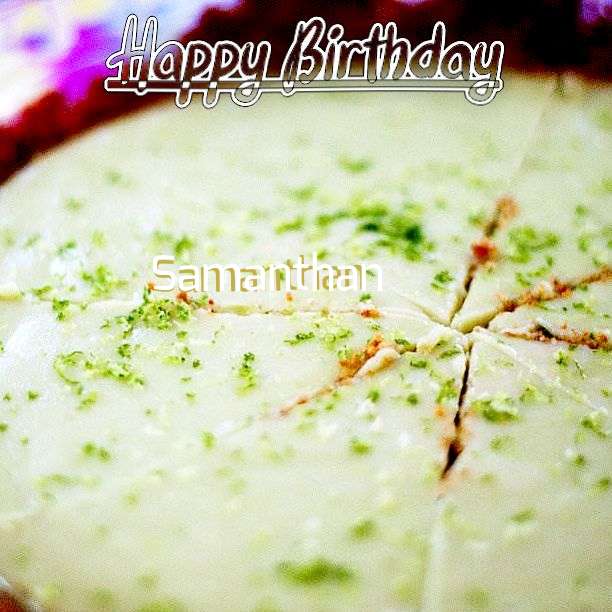 Happy Birthday Samanthan Cake Image