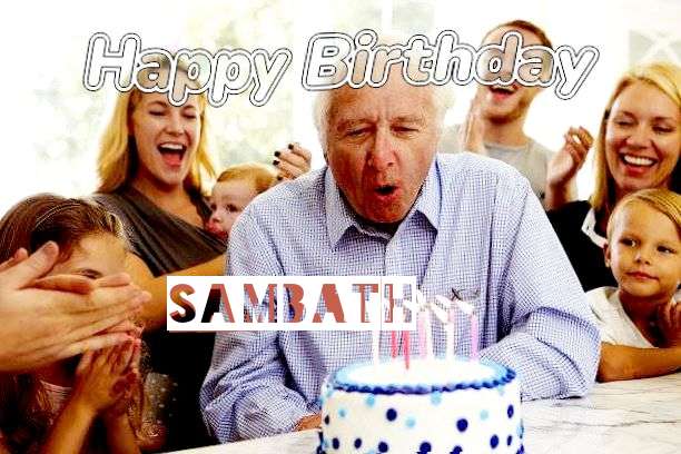 Happy Birthday Sambath Cake Image