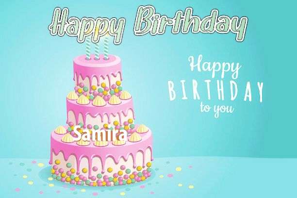 Happy Birthday Cake for Samira