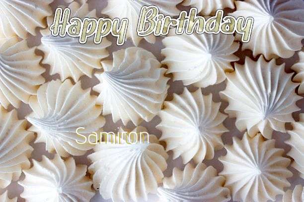 Happy Birthday Samiron Cake Image