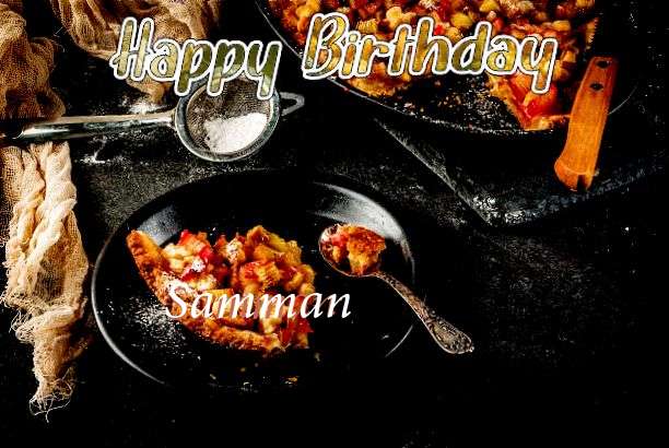 Happy Birthday Cake for Samman
