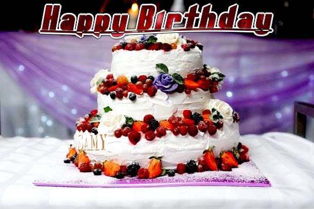 Happy Birthday Samy Cake Image