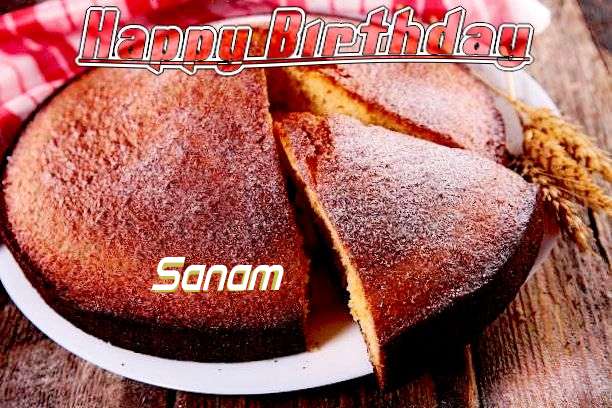 Happy Birthday Sanam Cake Image