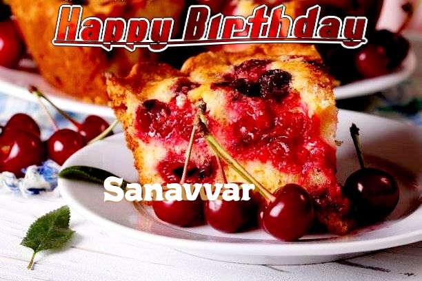 Happy Birthday Sanavvar Cake Image