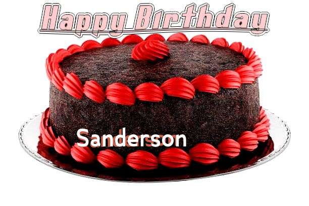 Happy Birthday Cake for Sanderson