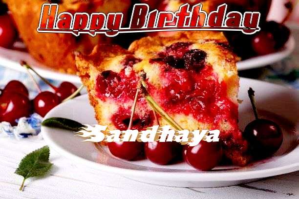 Happy Birthday Sandhaya Cake Image