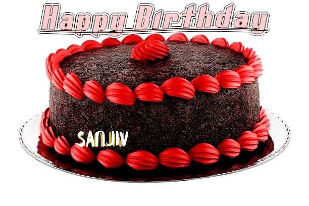 Happy Birthday Cake for Sanjiv