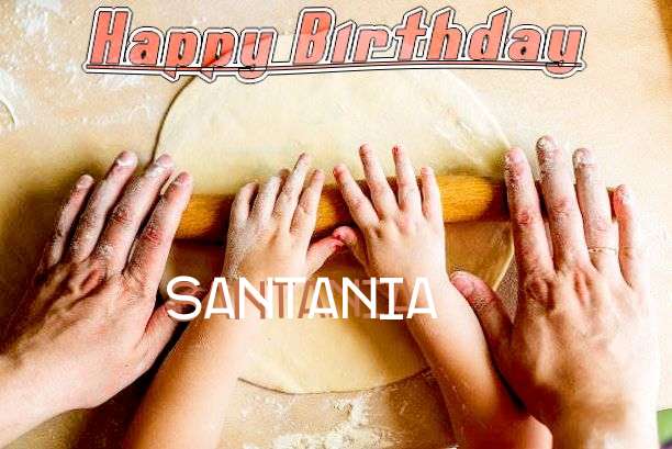 Happy Birthday Cake for Santania