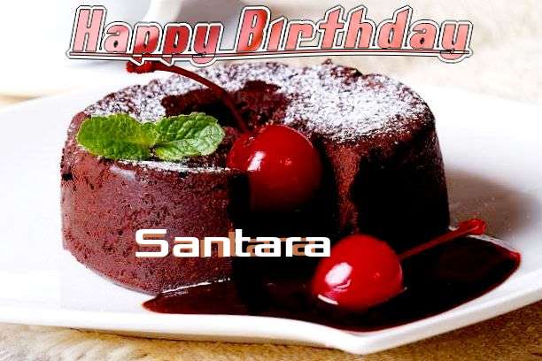 Happy Birthday Santara Cake Image