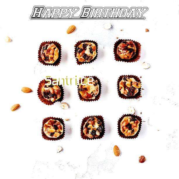 Happy Birthday Santrice Cake Image