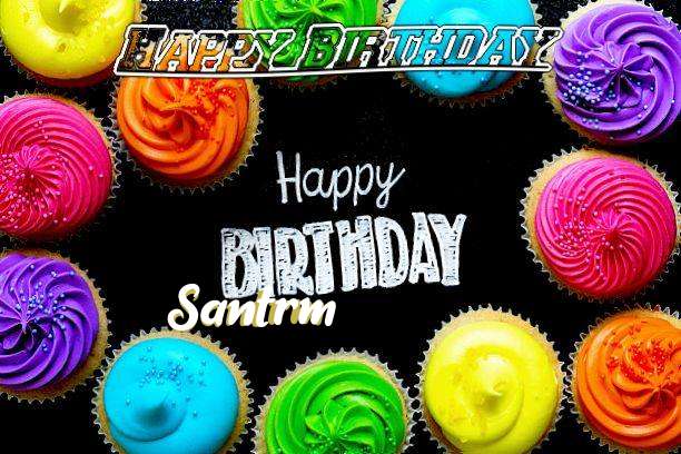 Happy Birthday Cake for Santrm