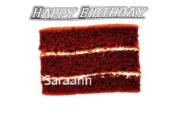Happy Birthday Cake for Saraann