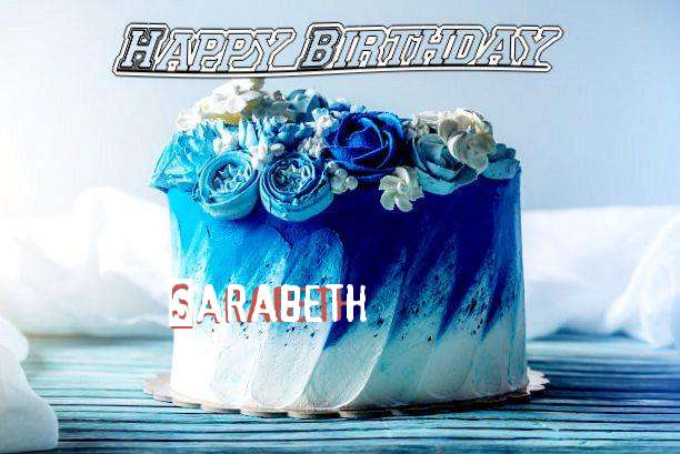 Happy Birthday Sarabeth Cake Image