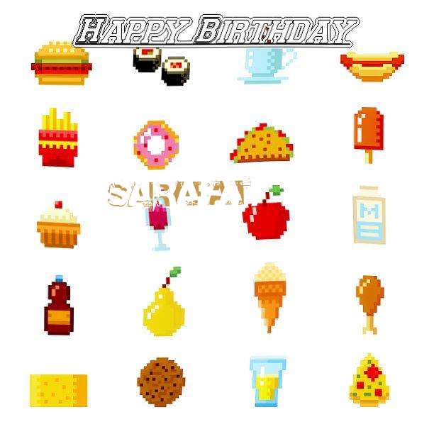 Happy Birthday Sarafat Cake Image
