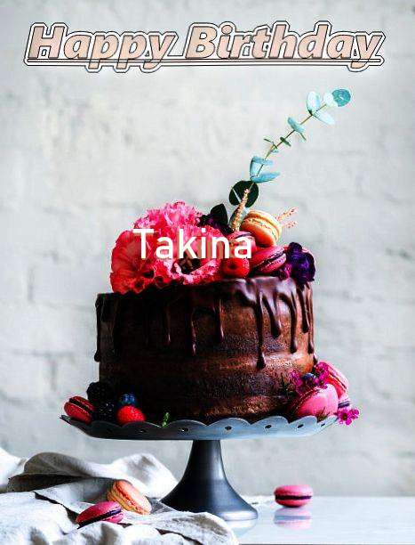 Happy Birthday Takina Cake Image