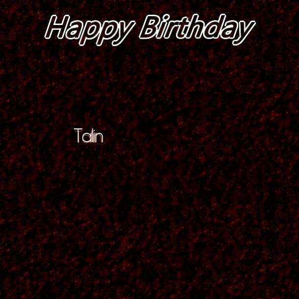 Happy Birthday Talin Cake Image