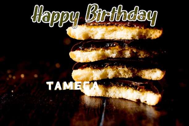 Happy Birthday Tameca Cake Image