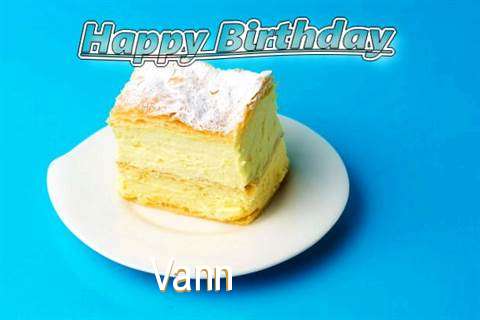 Happy Birthday Vann Cake Image