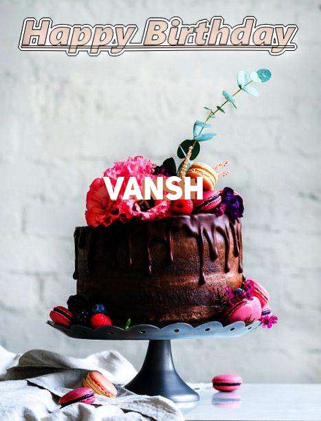Happy Birthday Vansh Cake Image