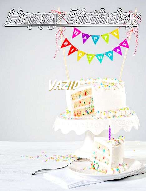 Happy Birthday Vazid Cake Image