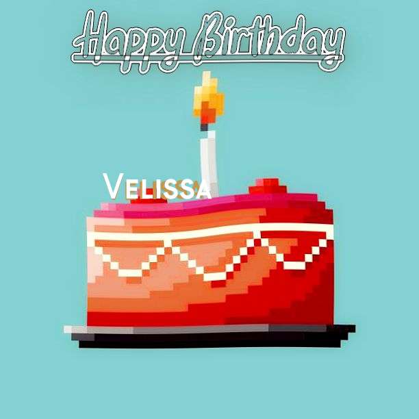 Happy Birthday Velissa Cake Image