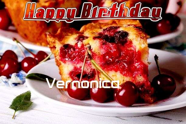 Happy Birthday Vernonica Cake Image