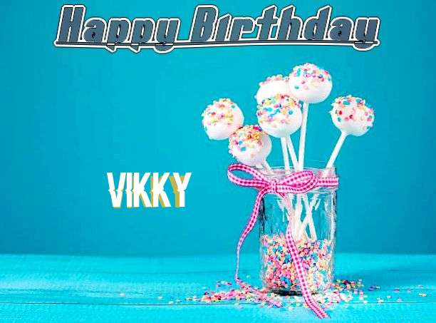 Happy Birthday Cake for Vikky