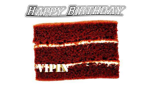 Happy Birthday Cake for Vipin