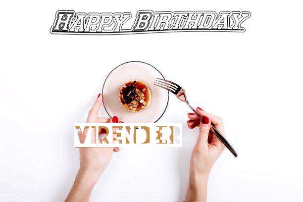 Happy Birthday Cake for Virender
