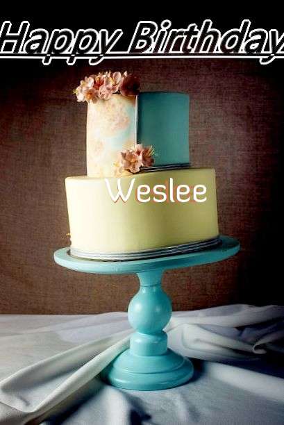 Happy Birthday Cake for Weslee