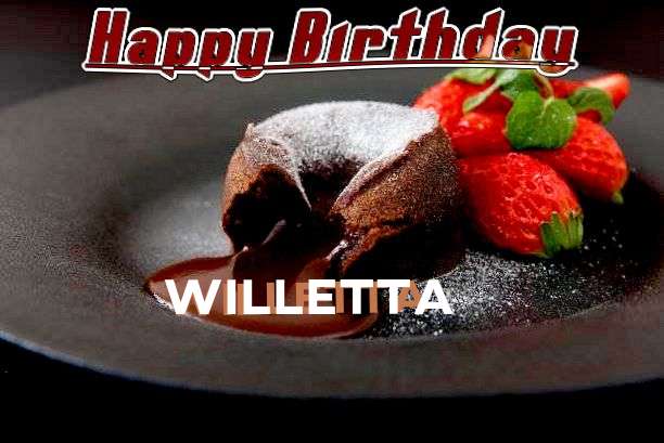 Happy Birthday to You Willetta