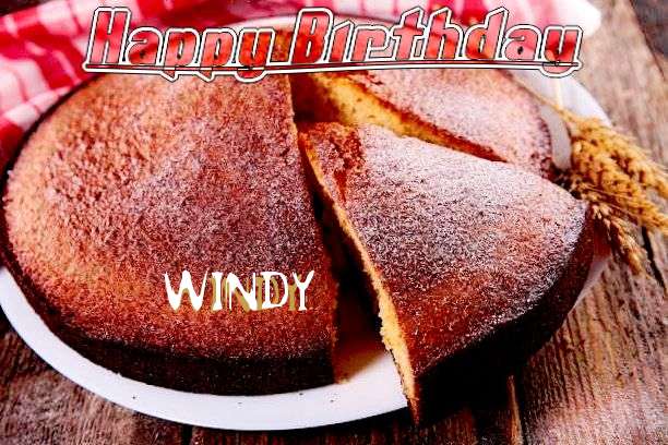 Happy Birthday Windy Cake Image