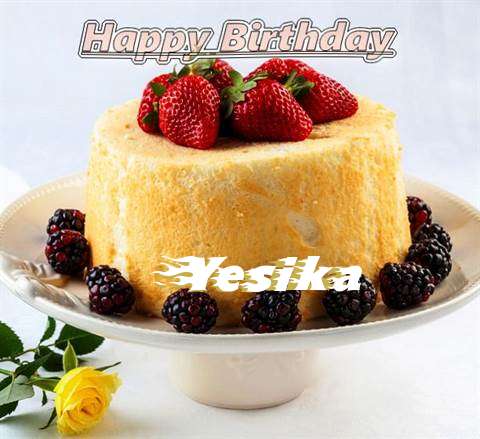 Happy Birthday Yesika Cake Image