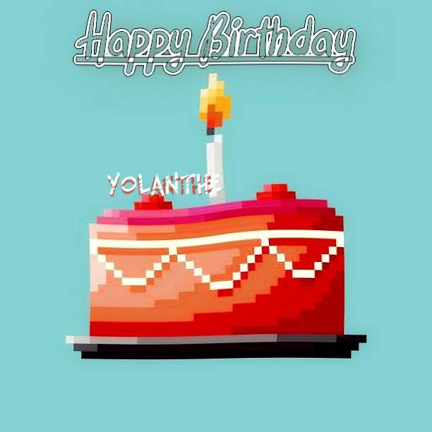 Happy Birthday Yolanthe Cake Image