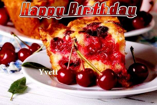 Happy Birthday Yvett Cake Image